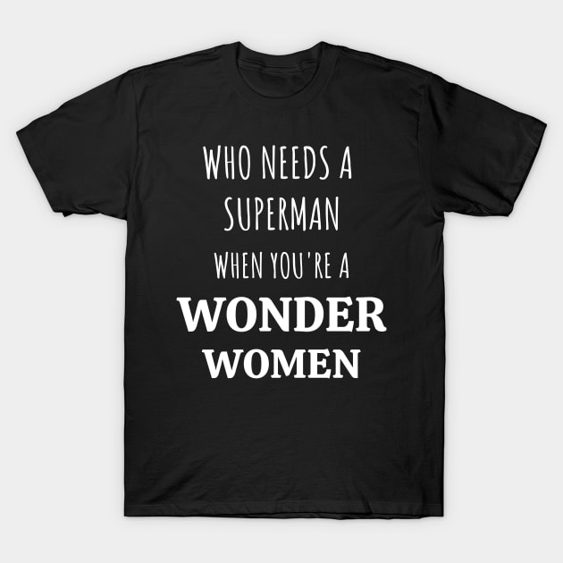 Wonder Women T-Shirt by Plush Tee